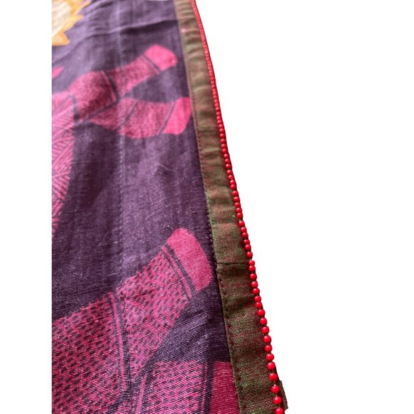 UDD GAJA Dupatta elephant print with tassle 97 x 39 inches - Picture 6 of 8